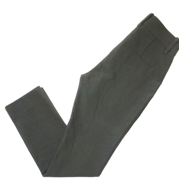 ☘️VINCE🍀 High-Waist Cigarette Pants in Antique Olive- Women's size 14 - Picture 4 of 7